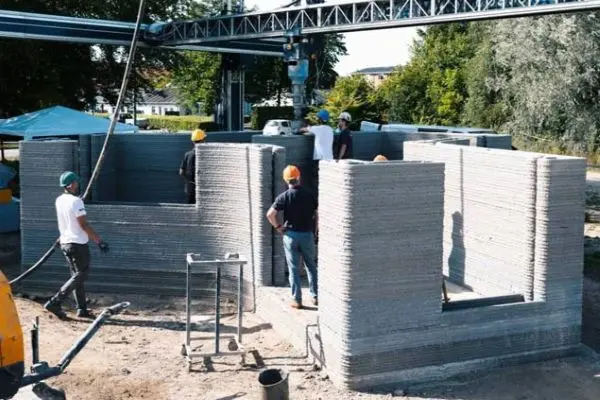 Opførelse af 3D-printede boliger